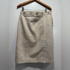 J. Crew Light Tan Pencil Skirt